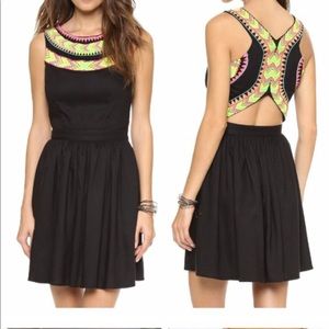 Mara Hoffman black mini dress